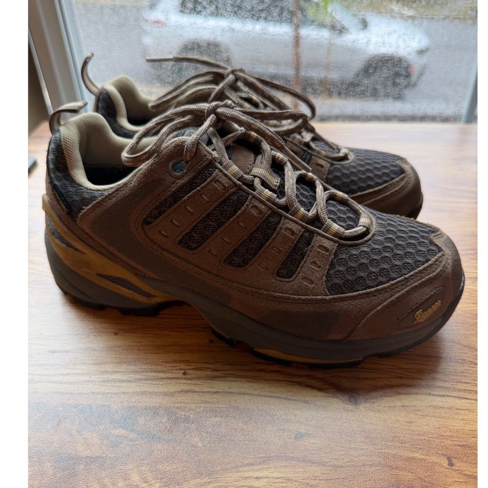 Danner Women's Gore-Tex Waterproof Hiking Brown Suede‎ Mesh Trail Sneakers Sz 7